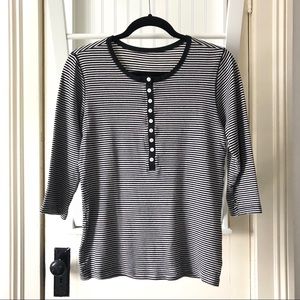 Uniqlo striped henley
